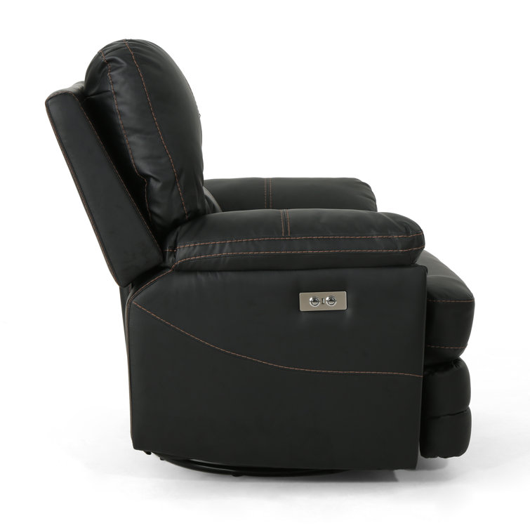 Red Barrel Studio Penovich Faux Leather Swivel Power Recliner